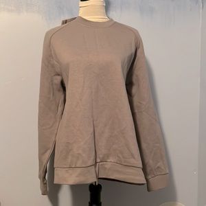 NWT- ZELOS gray fleece crew neck sweatshirt size L $18